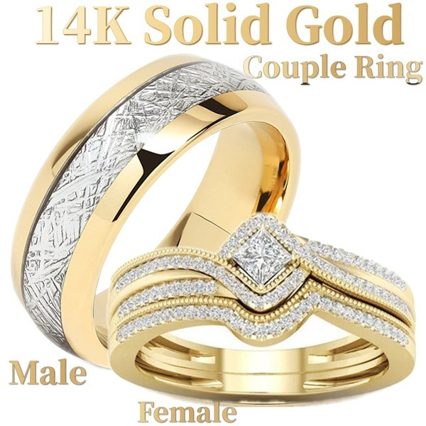 14k gold couple deals rings