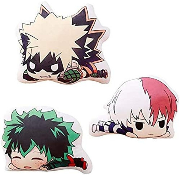 My Hero Animation Plush Pillow Bakugou Todoroki Midoriya Izuku MHA ...