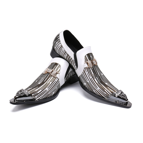 knee length dresses for ladies AOMISHOES™ METAL TIP Dress Shoes #8050 – Aomishoes® main image 1