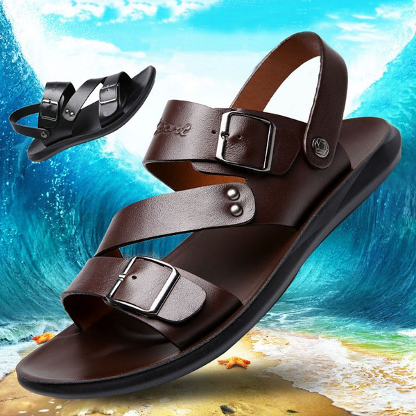 Fashion Men Casual Outdoor Genuine Leather Sandals Summer Men s