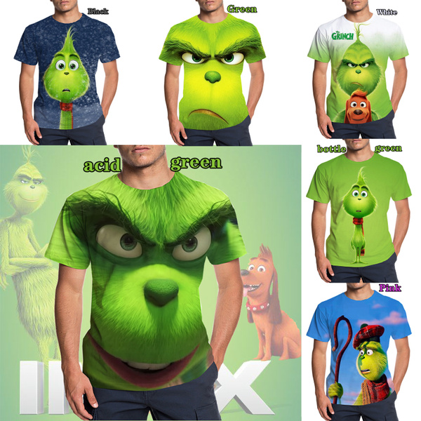 Shirt 3D Printing Grinch Unisex 