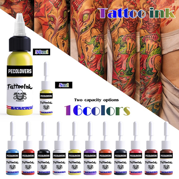 Tattoo Ink Colors in Body Makeup 