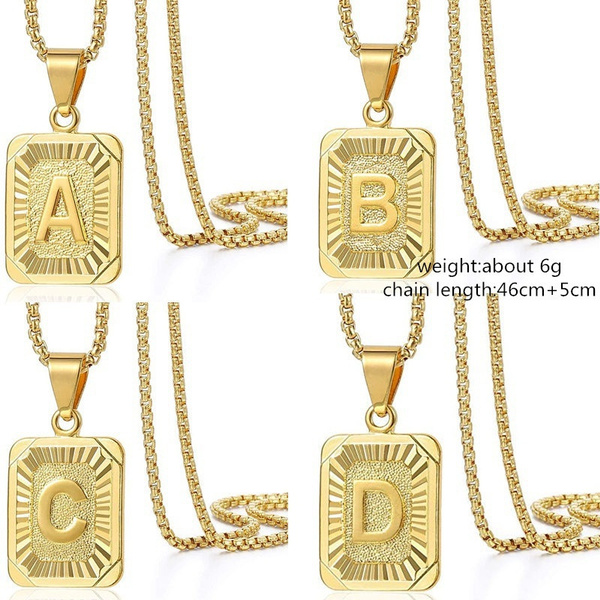 New Popular Charm Gold Initial Letter 
