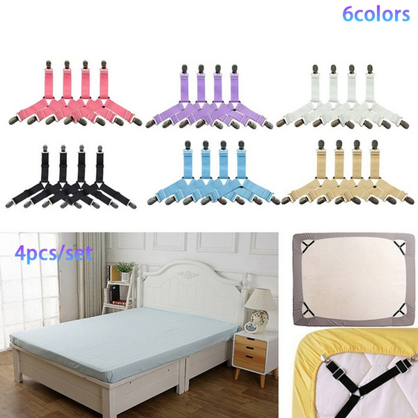 Adjustable Heavy Duty Bed Straps for Sheets Bed Sheet Grippers
