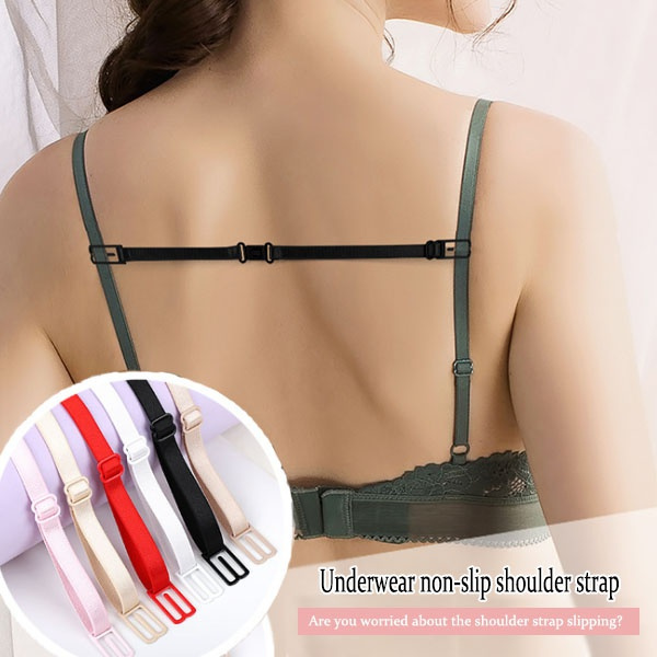 Double shoulder strap underwear non-slip buckle shoulder strap bra non-slip  back bra shoulder strap bracket adjustable