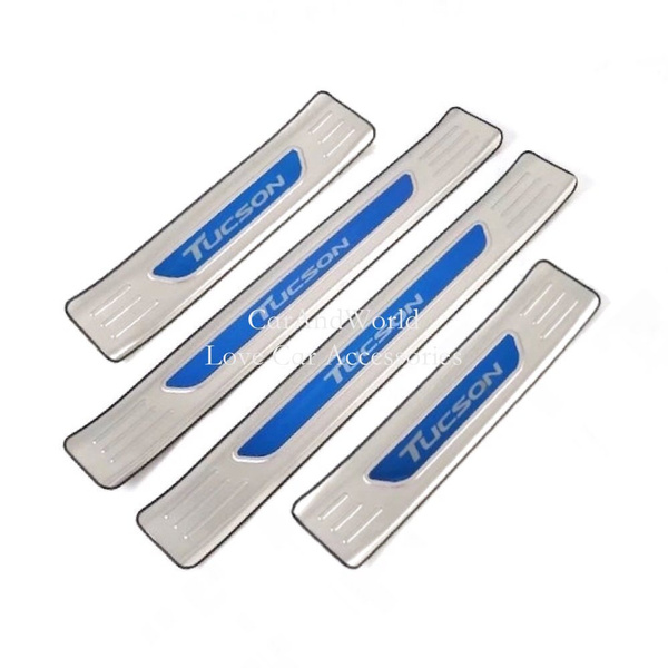 Genuine Hyundai Tucson Door Sill Plates - 4 Piece - D7450ADE00ST
