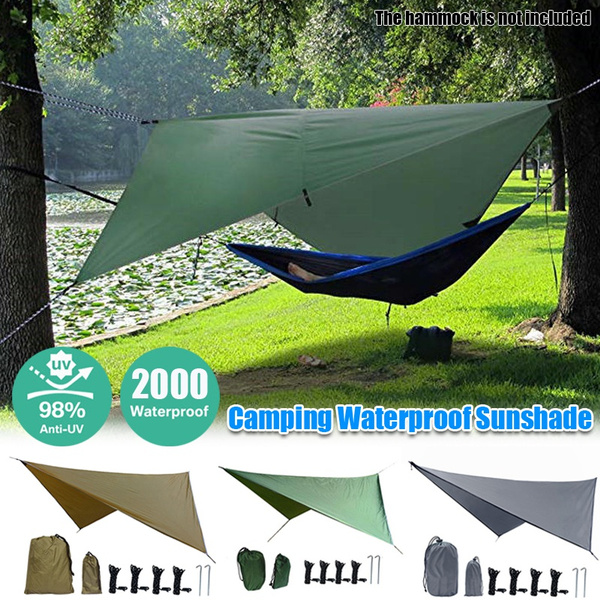 Awning Waterproof Tarp Shade Garden Canopy Outdoor Camping Hammock Sun ...