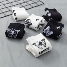butterfly, Cotton Socks, socksforgirl, socksbreathable