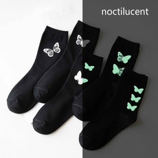 butterfly, Cotton Socks, socksforgirl, casualsock