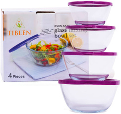 mixingbowl, Kitchen & Dining, nestingglassbowlsfoodstoragecontainerswithlid, Home & Living