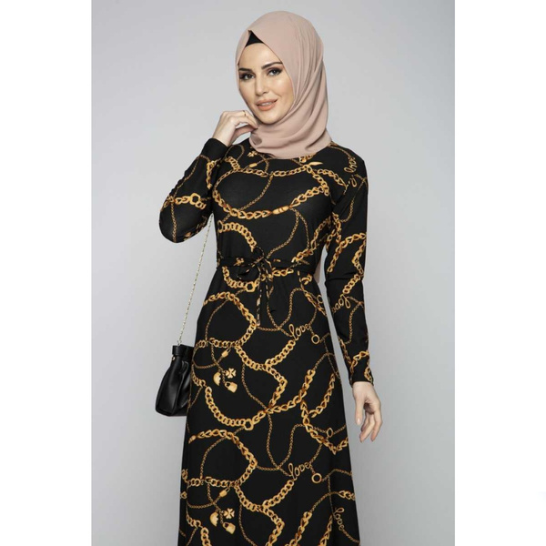 New Season, Leopard Women's Long Muslim Dress Modest Fashion Islamic  Clothing Women Kaftan Morocco Arabic Turban Muslim Tops