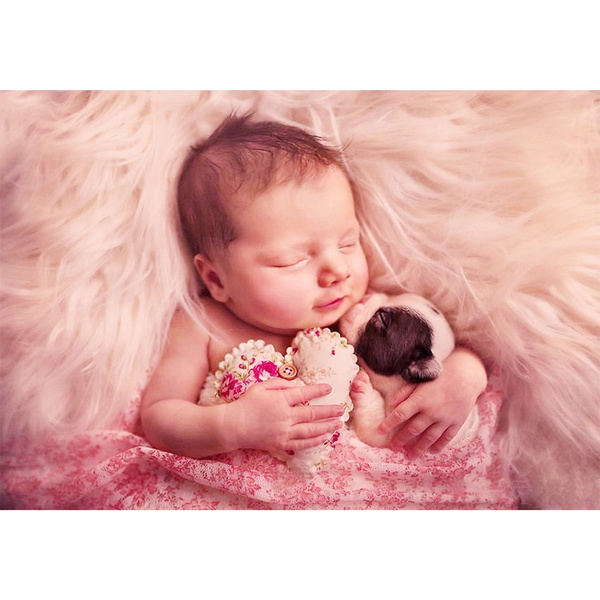 Bricolage 5d Diamant Peinture Bebe Mosaique Diamant Broderie Nouveau Ne Strass Photo Point De Croix Kit Maison Decoration Murale Wish