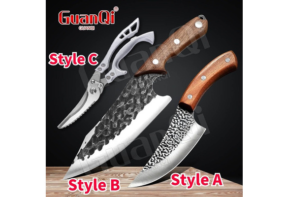 Stainless Steel Forged Boning Knife Chef's Kitchen Butcher Knives Vegetable Meat  Cutting Cleaver Cooking Knives – the best products in the Joom Geek online  store