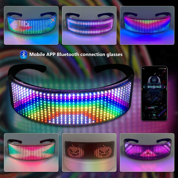 LED party glasses with animations