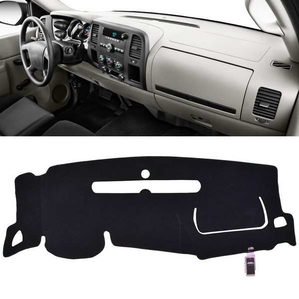XUKEY Dash Mat Cover For Dodge Ram 1500-3500 (1994-1997) – Black Polyester Dashboard Protector