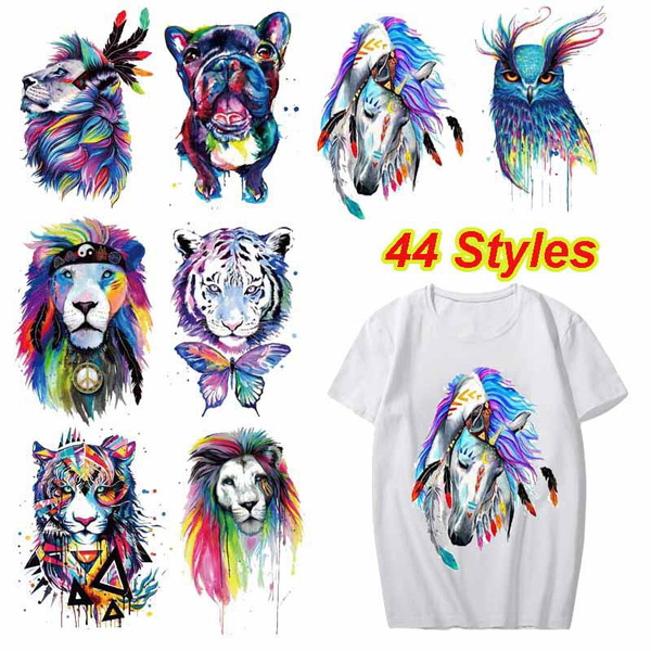 Animal DIY Printing Iron On Clothes Patches Heat Transfer Stickers Appliques a Animal DIY Printing Iron On Clothes Patches Heat Transfer Stickers Appliques a