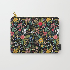 women bags, Flowers, Colorful, clutch bag