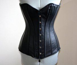 corset top, Steel, leathercorset, Corset Dress