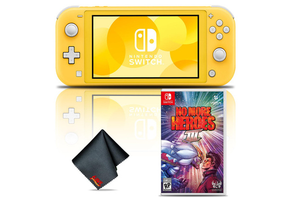 Nintendo Switch Lite (Yellow) Gaming Console Bundle with No More