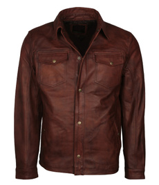 brownjacket, Fashion, Jacket, waxedleatherjacket