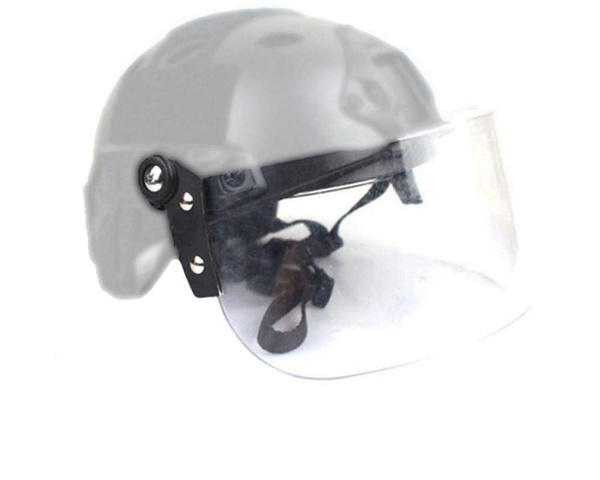 New Tactical Helmet Goggles Clear Riot Visor Face Shield Sliding ...
