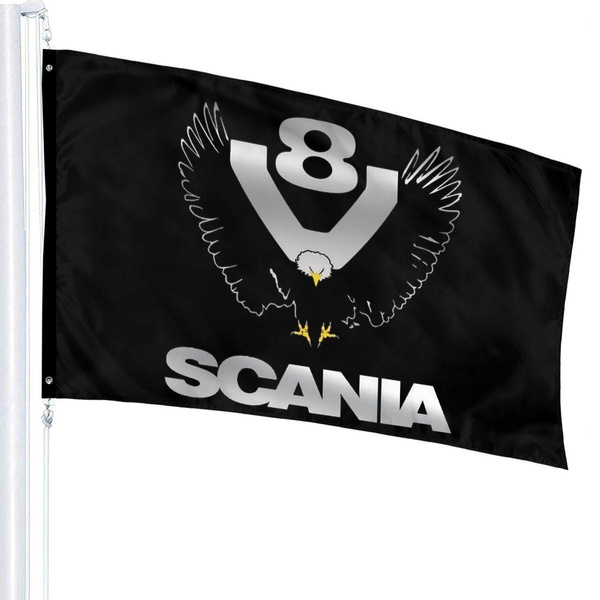 FGB Scania V8 Eagle Logo Flag 3x5 Ft,Family Decorative Flag In Indoor ...
