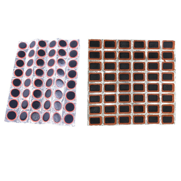48Pcs Round Rubber Puncture Patches Bike Bicycle Tire Tyre Inner Tube Repair Kit 