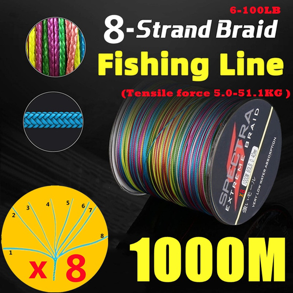 Super sea fishing multicolor optional 8 strands 6-100LB(Tensile