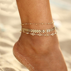 Summer, Anklets, Chain, Crystal