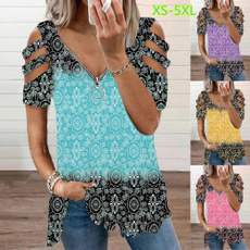 Summer, Plus Size, Shirt, Sleeve