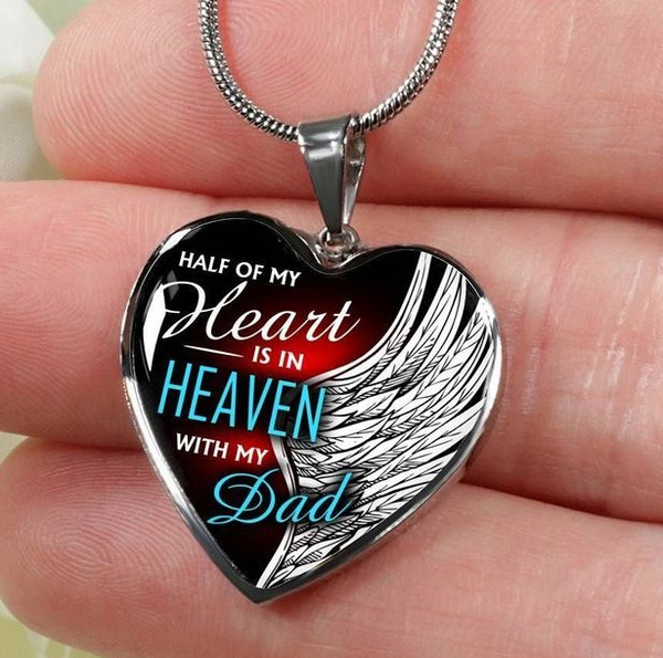 Necklaces Pendants for Women Girls Angel Wing Jewelry Dad Daughter Heart  Memorial Keepsake Pendant Necklace Gifts - Walmart.com