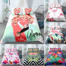 beddingkingsize, comforterbeddingset, flamingo, Bedding