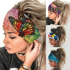 butterflyprint, Summer, headwearforwomen, turbanhairband
