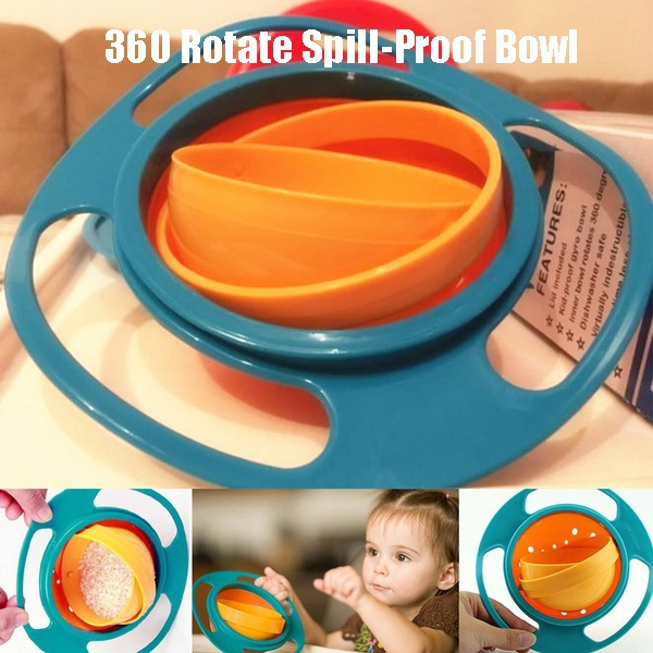 360 Rotating Feeding Bowl - Green