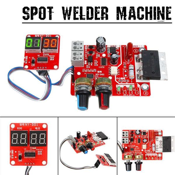 Spot Welder Machine Time Control Board Current Digital Display Controller  40A