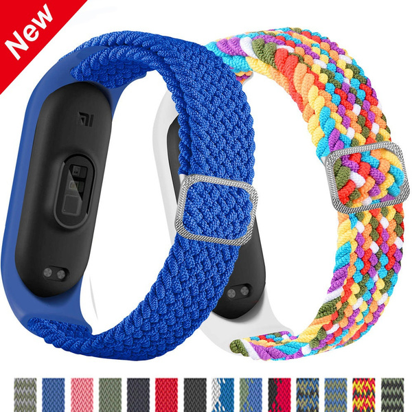 MIJOBS 4 PACK Replacement Strap for Mi Band 7 Mi Band 5/6 Silicone Strap  Set Colorful Wristband Bracelet Smart Band Strap Correa Accessories for