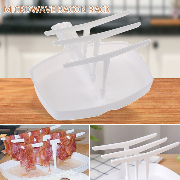 New Universal Microwave Bacon Rack Hanger Cooker Tray For Cooking Bar