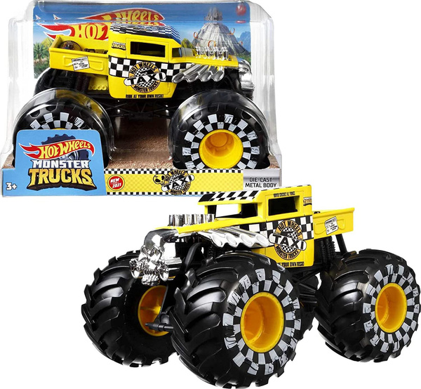 Hot Wheels Monster Trucks Bone Shaker Vehicle with Giant Wheels