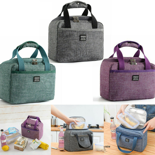 Portable Thermal Insulated Lunch Box Tote Cooler Handbag Picnic Bags ...