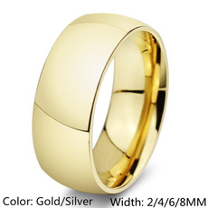 8MM, Fashion, polished, wedding ring