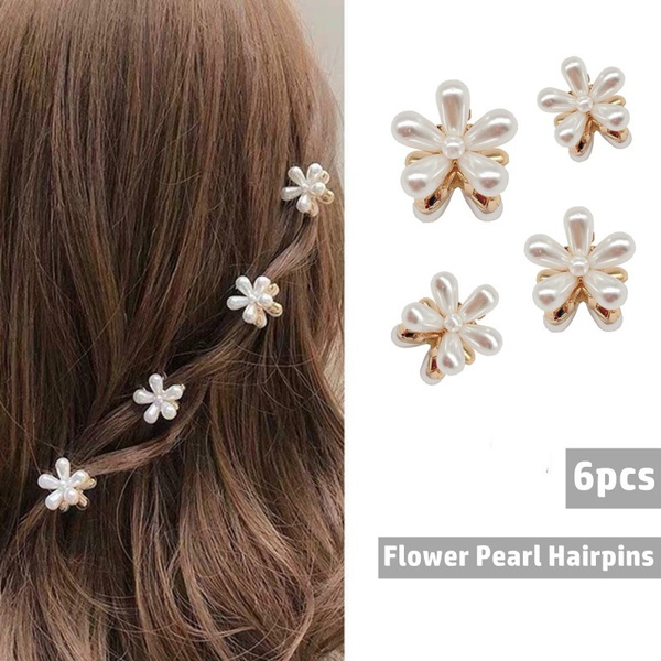 New Fashion metal Color small daisy flowers hairpin Pan Hair Claw For Women  girl Hair accessories