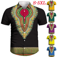 africanprint, Plus Size, Tops & Blouses, Shirt