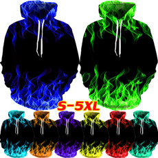 Plus Size, unisex clothing, pullover hoodie, Colorful