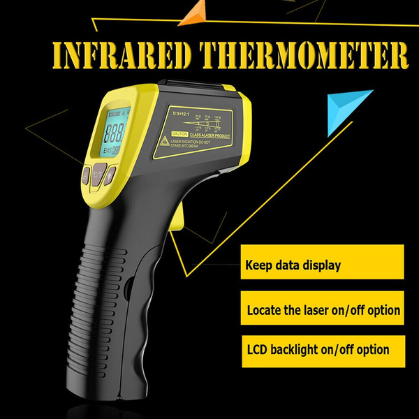 1pc Infrared Thermometer, Handheld Non-contact Digital Laser Gun