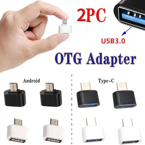 2pc Upgrade Mini OTG Cable USB OTG Adapter Practical USB Converter for