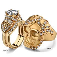Couple Rings, men_rings, Women Ring, gold