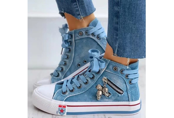Plus Size Women's Skull Design Casual Athletic Shoes
