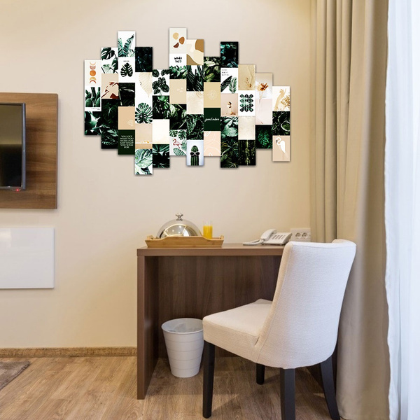 50PCS Botanical Wall Collage Kit Aesthetic Pictures,Wall Decor for