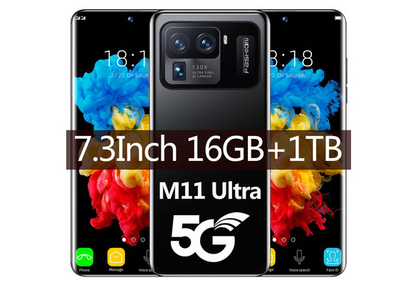 5g M11 Ultra Unlocked Smartphone 16gb Ram 1tb Rom 7 3inch Full Screen 48mp 64mp Hd Camera Android Mobile Supprot Dual Sim Tf Cards Black White Gold Wish