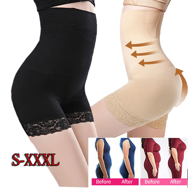 Womens Lace Tummy Control Shapermint Shapewear High Waist Body